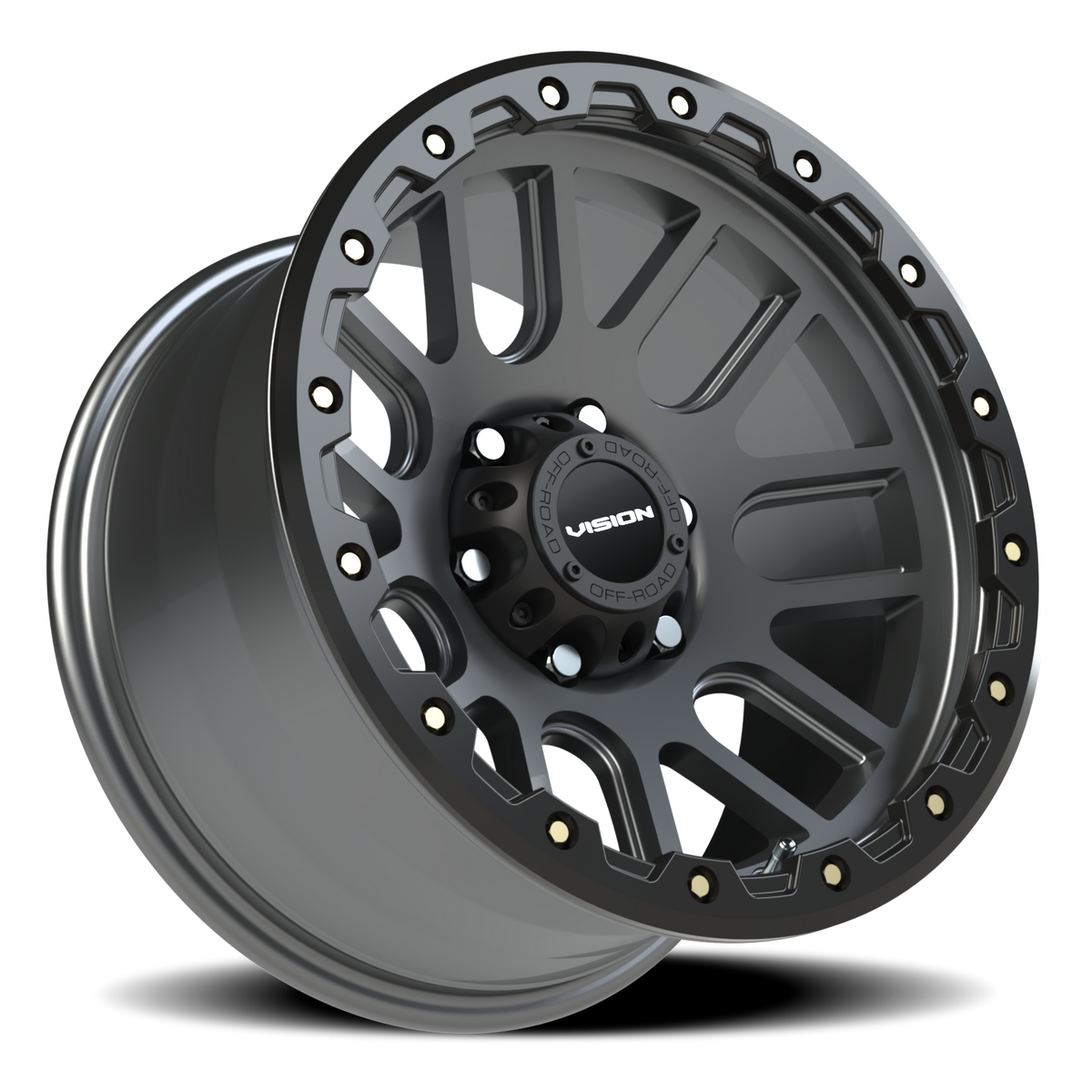 Vision Wheel 111 Gunmetal 17x9 -12 6x139.7mm 106.2mm - Wheelwiz