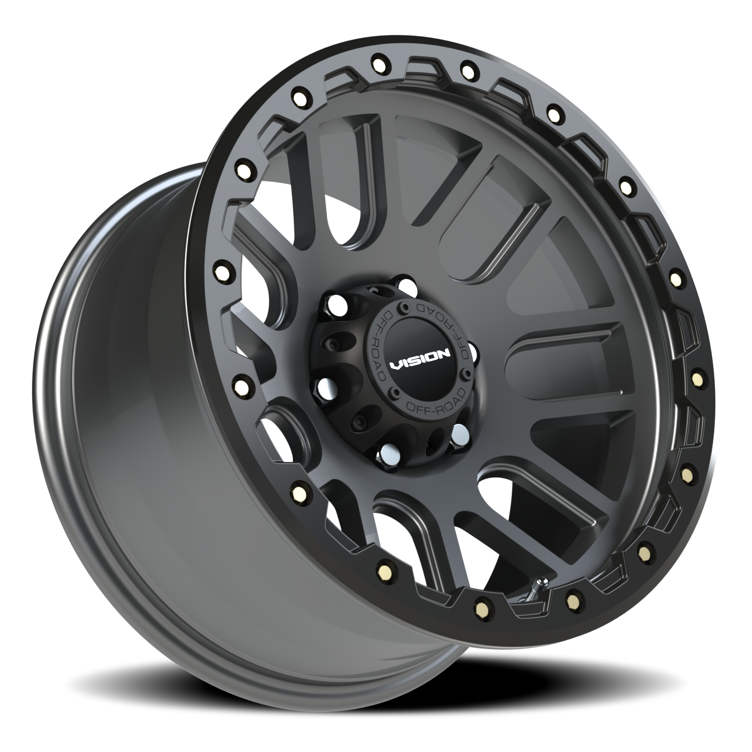 Vision Wheel 111 Gunmetal 17x9 -12 6x139.7mm 106.2mm - Wheelwiz