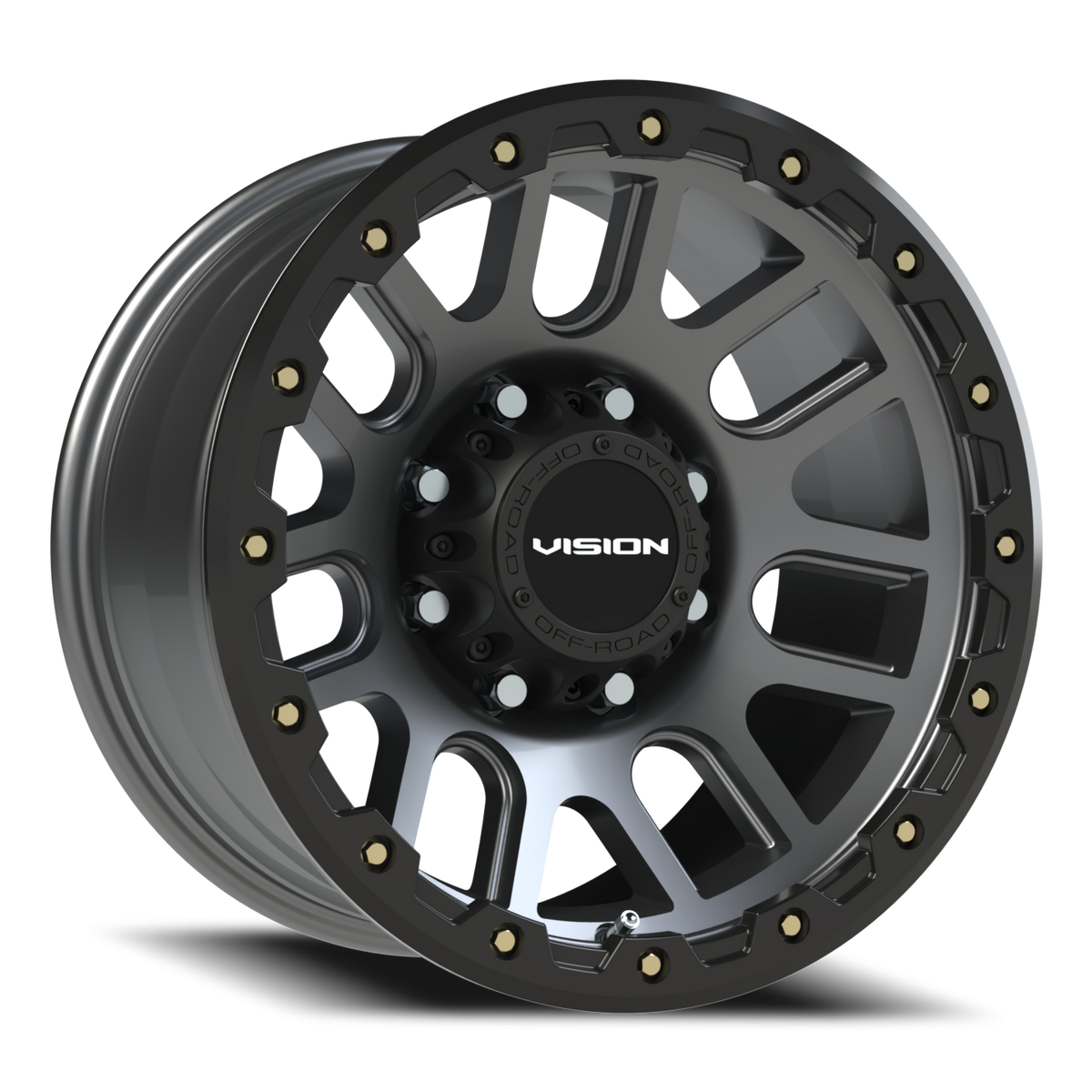 Vision Wheel 111 Gunmetal 17x9 -12 8x165.1mm 125.2mm - Wheelwiz