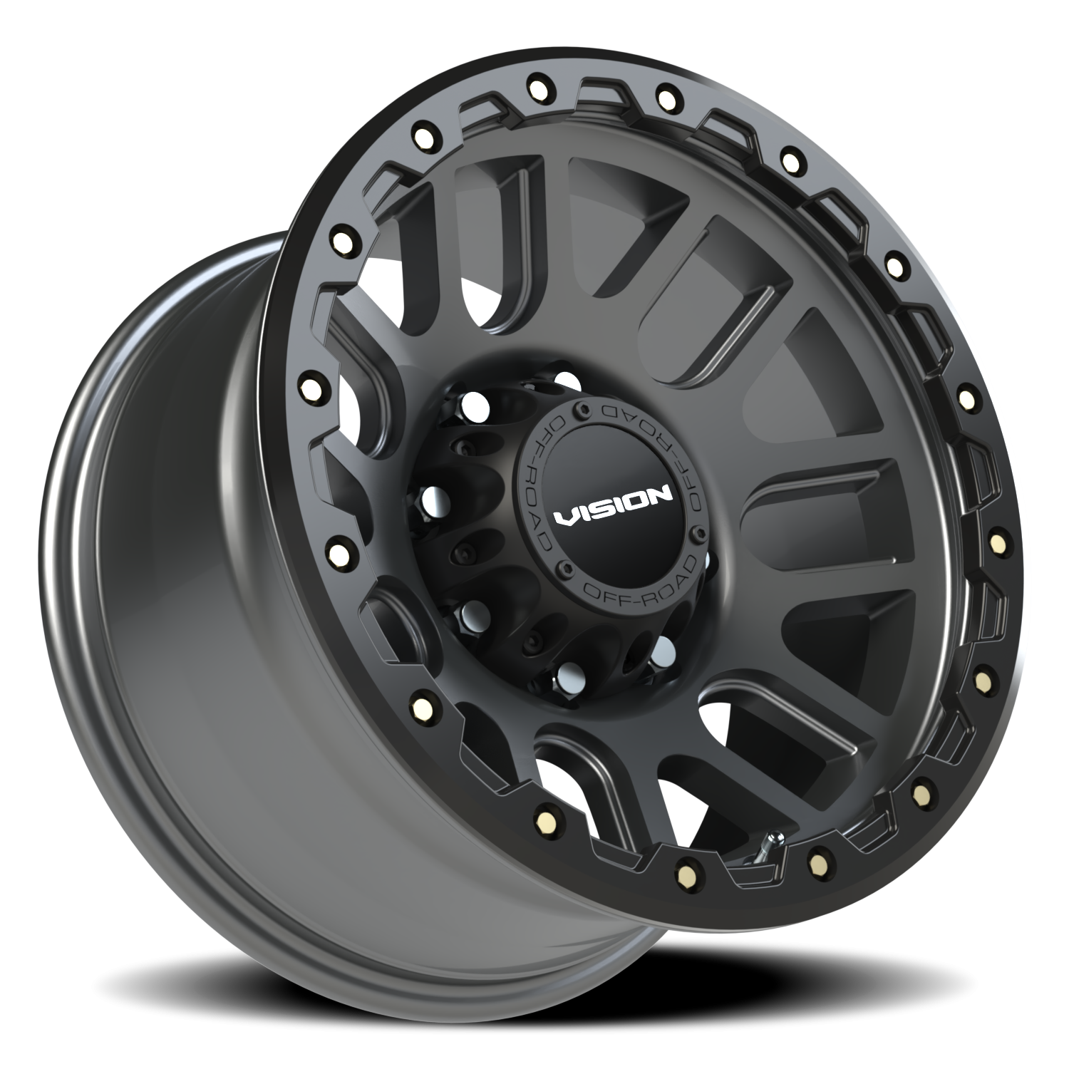 Vision Wheel 111 Gunmetal 17x9 -12 8x165.1mm 125.2mm - Wheelwiz