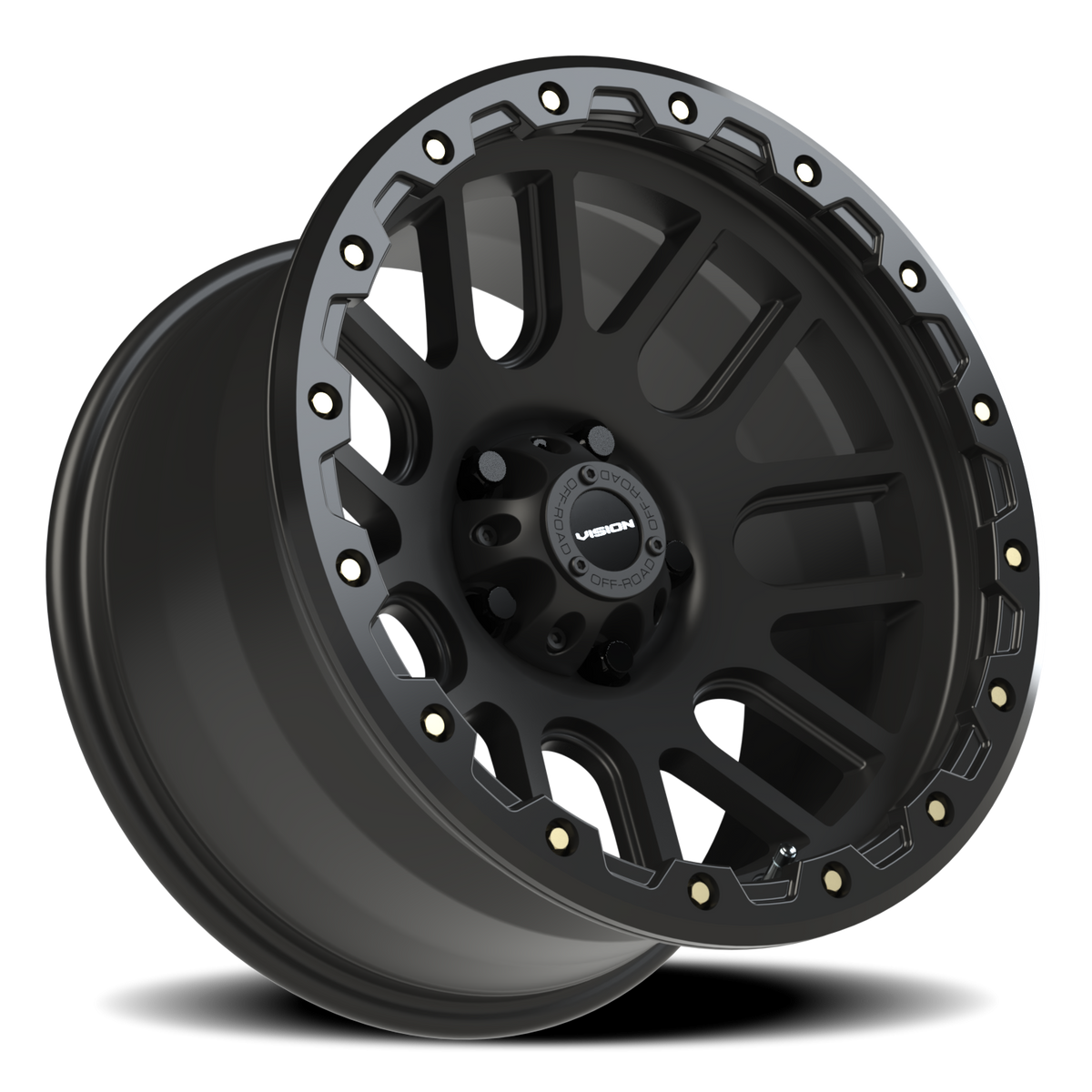 Vision Wheel 111 Matte Black 17x9 -12 5x127mm 71.5mm - Wheelwiz