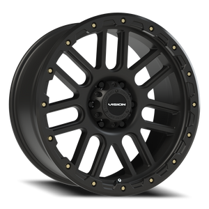 Vision Wheel 111 Matte Black 20x9 +10 6x139.7mm 106.2mm - Wheelwiz