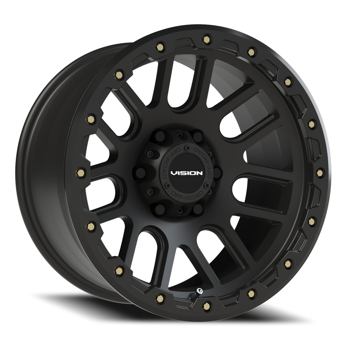Vision Wheel 111 Matte Black 17x9 -12 6x139.7mm 106.2mm - Wheelwiz