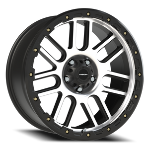 Vision Wheel 111 Matte Black Machined Face 20x9 0 5x127mm 78.1mm - Wheelwiz
