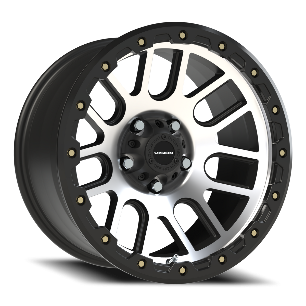 Vision Wheel 111 Matte Black Machined Face 17x9 -12 5x127mm 71.5mm - Wheelwiz