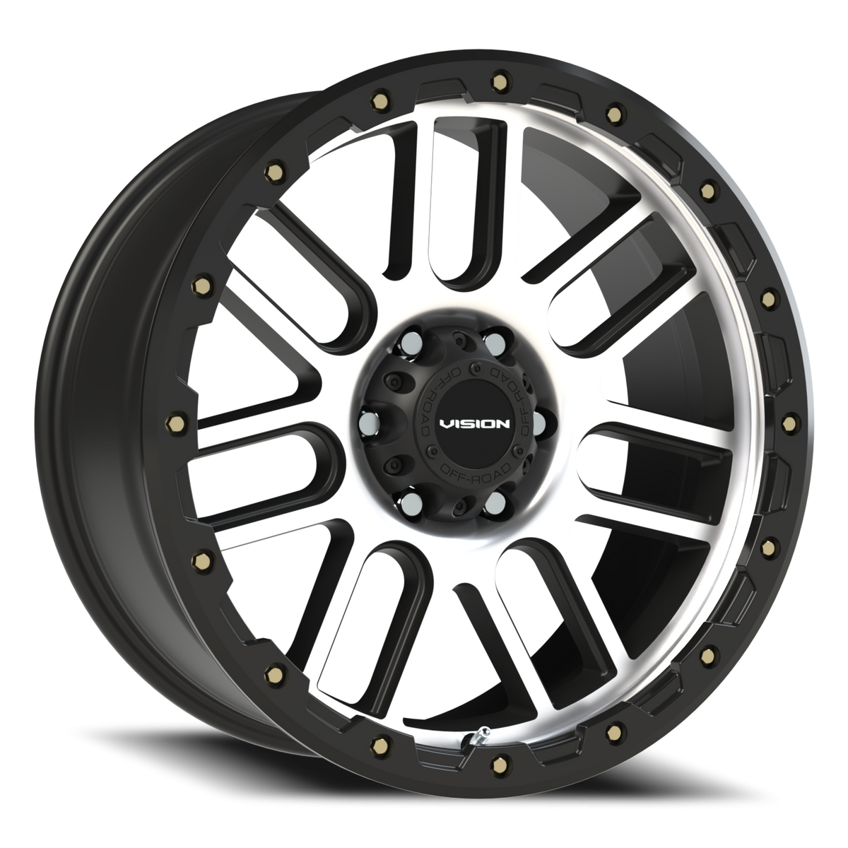 Vision Wheel 111 Matte Black Machined Face 20x9 +12 6x139.7mm 78.1mm - Wheelwiz