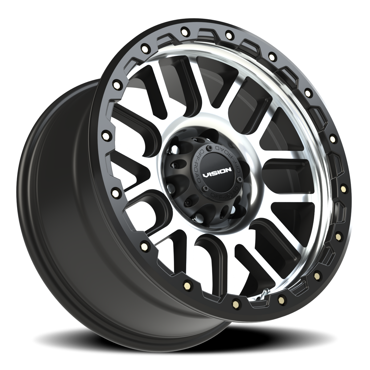 Vision Wheel 111 Matte Black Machined Face 18x9 +18 6x139.7mm 106.2mm - Wheelwiz