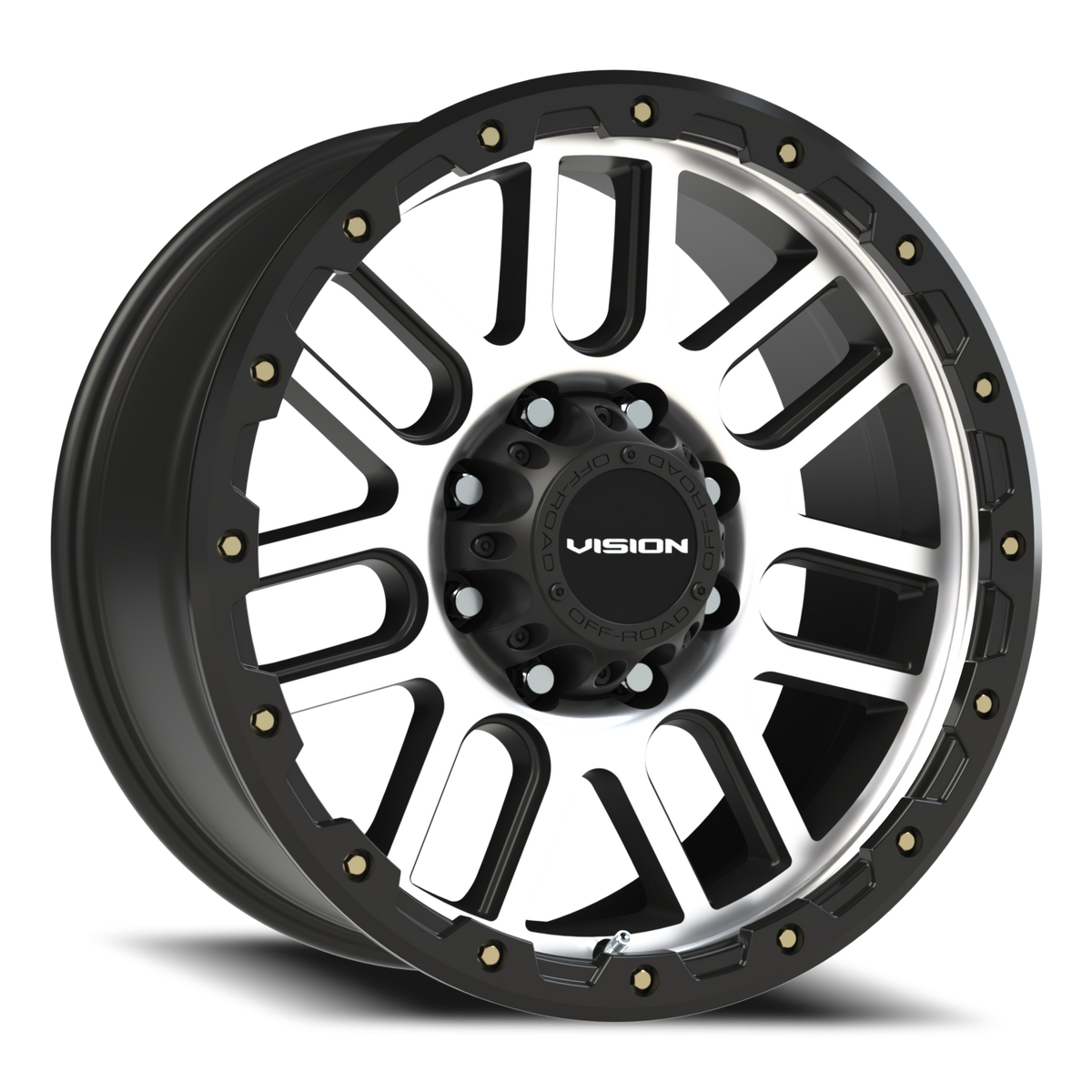 Vision Wheel 111 Matte Black Machined Face 20x9 +10 8x180mm 124.2mm - Wheelwiz