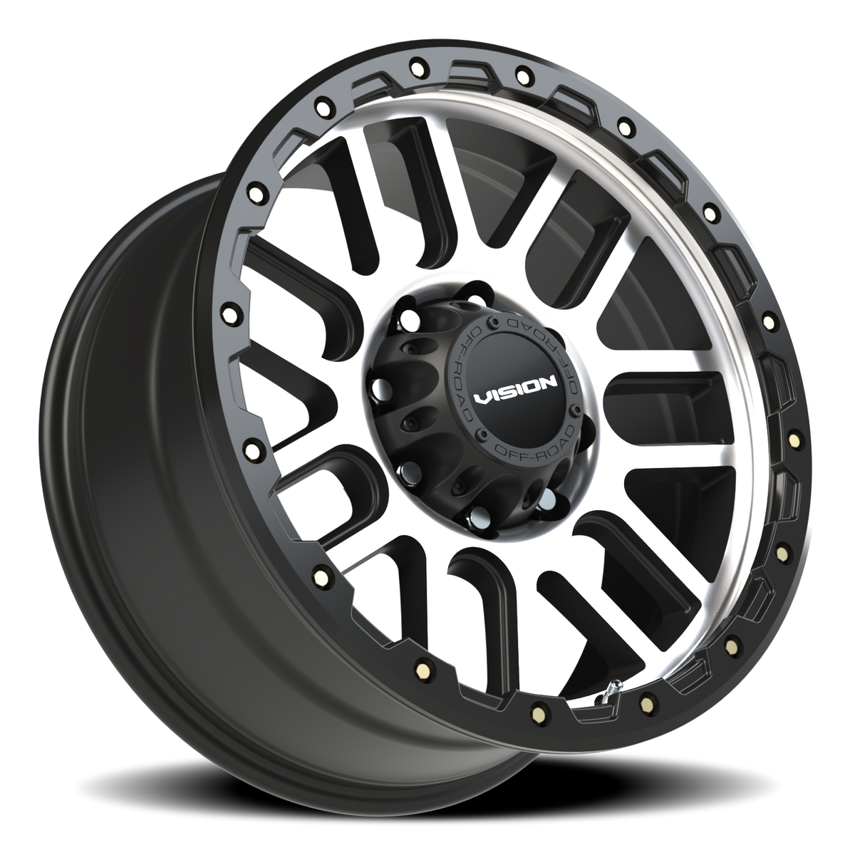 Vision Wheel 111 Matte Black Machined Face 20x9 +10 8x180mm 124.2mm - Wheelwiz