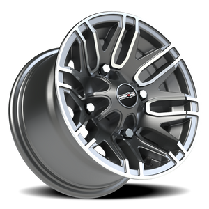 Vision Wheel 112 Gunmetal Machined Face 12x7 +3 4x136mm 110.5mm - Wheelwiz
