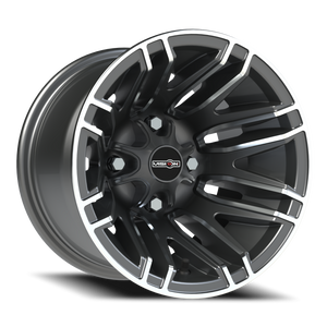 Vision Wheel 112 Gunmetal Machined Face 12x8 -61 4x110mm 86mm - Wheelwiz
