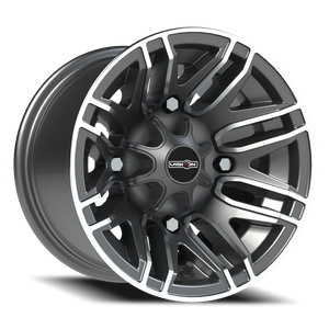 Vision Wheel 112 Gunmetal Machined Face 12x8 -10 4x156mm 131.1mm - Wheelwiz