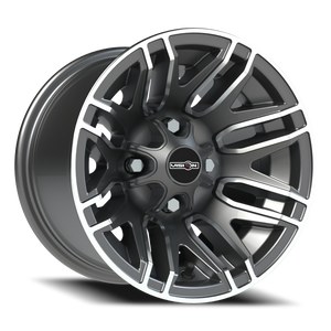 Vision Wheel 112 Gunmetal Machined Face 12x8 -10 4x101.6mm 69.9mm - Wheelwiz