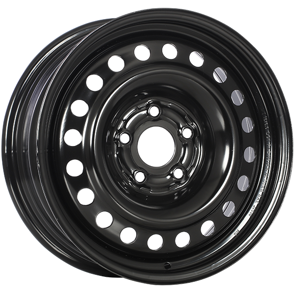 Steel STEEL WHEEL Black E-Coating 16x6.5 +40 5x114.3mm 64.1mm - WheelWiz