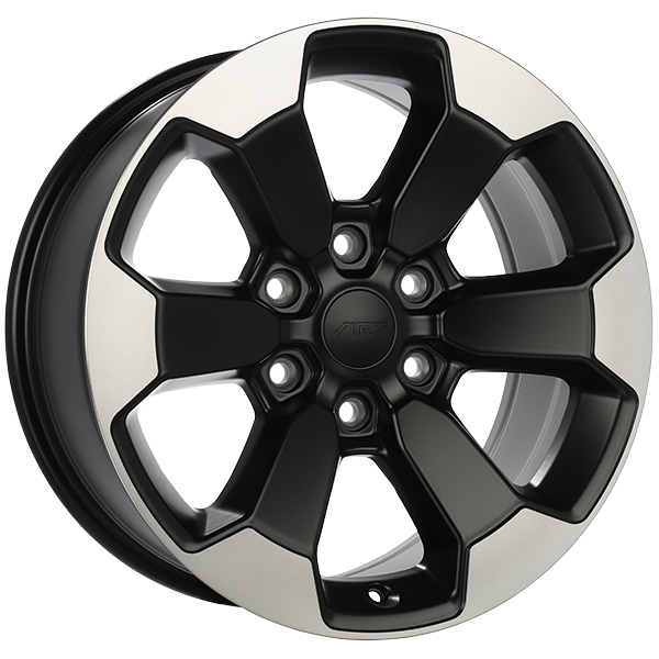 ART Replica REPLICA 167 Satin Black - Machined Face 18x8 +20 6x139.7mm 77.8mm - Wheelwiz