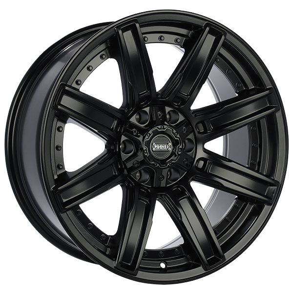 Ruffino HARD FORGED Satin Black 18x9 +20 5x127|5x139.7mm 77.8mm - Wheelwiz
