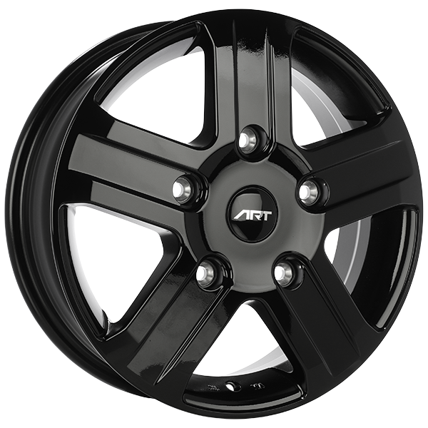 ART Replica REPLICA 255 Gloss Black 16x5.5 +60 5x160mm 65.1mm - WheelWiz