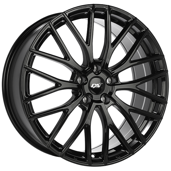 DAI RENNSPORT Gloss Black 17x7 +40 5x115mm 70.3mm - Wheelwiz