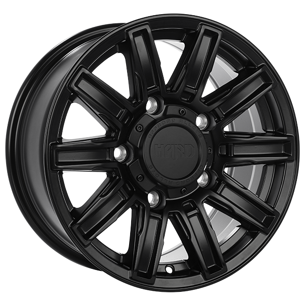 Ruffino HARD FORGED Satin Black 16x8 +45 5x160mm 65.1mm - Wheelwiz