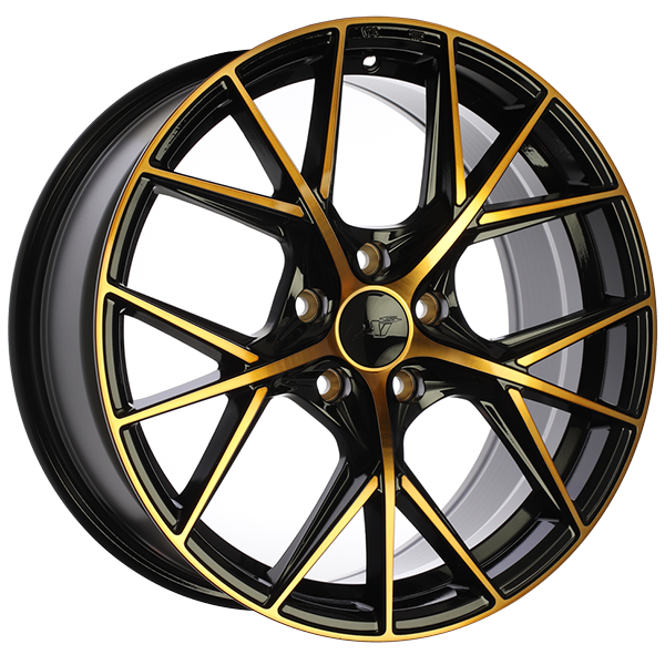DAI A-SPEC Gloss Black - Machined Face - Bronze Face 15x6.5 +40 5x114.3mm 67.1mm - Wheelwiz