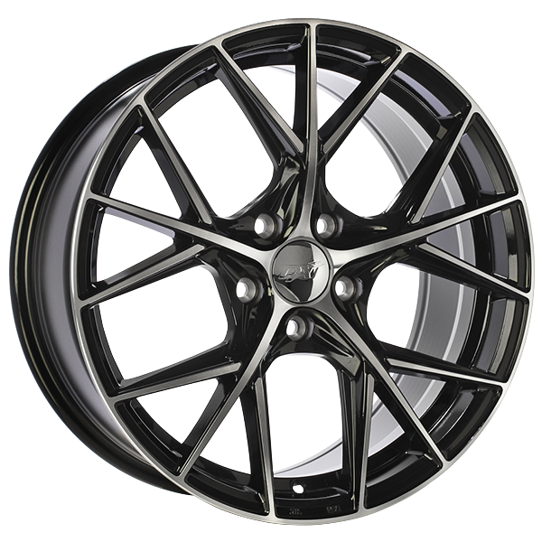 DAI A-SPEC Gloss Black - Machined Face 16x7 +40 5x114.3mm 64.1mm - WheelWiz