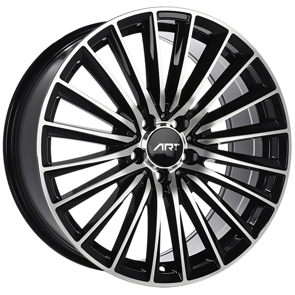 ART Replica REPLICA 277 Gloss Black - Machined Face 19x8 +35 5x112mm 66.6mm - Wheelwiz