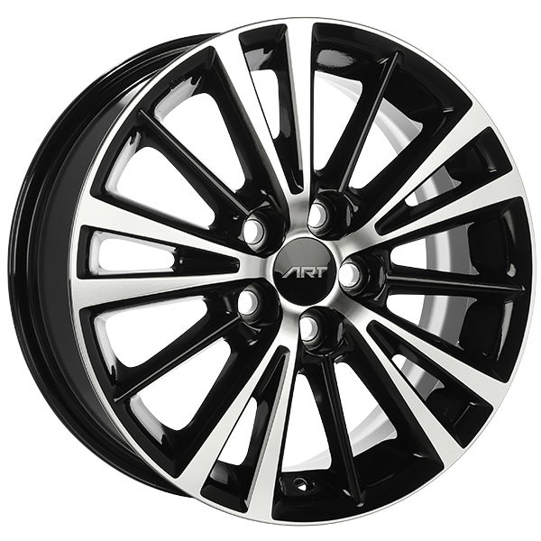 ART Replica REPLICA 279 Gloss Black - Machined Face 16x6.5 +37 5x100mm 54.1mm - WheelWiz