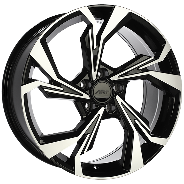 ART Replica REPLICA 243 Gloss Black - Machined Face 18x8 +35 5x112mm 66.5mm - WheelWiz