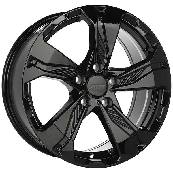 Aryan Art ブラックメタル black l ART Replica REPLICA 298 Gloss Black 17x7.5 +45 5x114.3mm 64.1mm