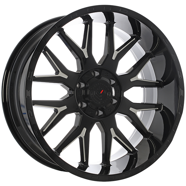 Forged Offroad XR101 Gloss Black - Milled Edge 22x10 -19 6x135|6x139.7mm 87.1mm