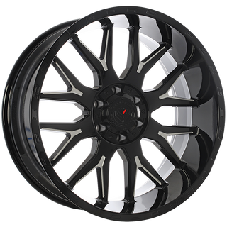 Forged Offroad XR101 Gloss Black - Milled Edge 20x10 -19 8x180mm 124.3mm