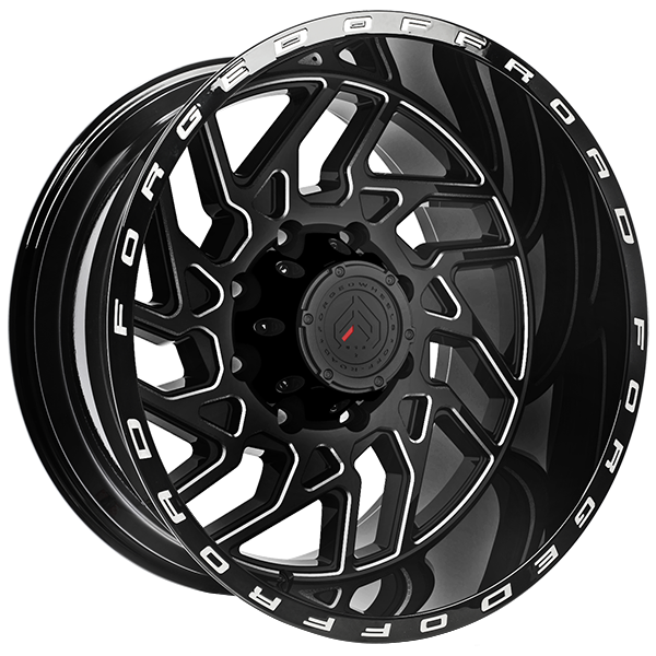 Forged Offroad XR103 Gloss Black - Milled Edge 20x10 -19 6x135|6x139.7mm 87.1mm