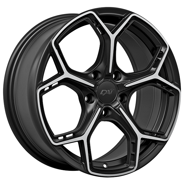 DAI WIDOW Gloss Black - Machined Face 16x7 +40 5x100mm 73.1mm