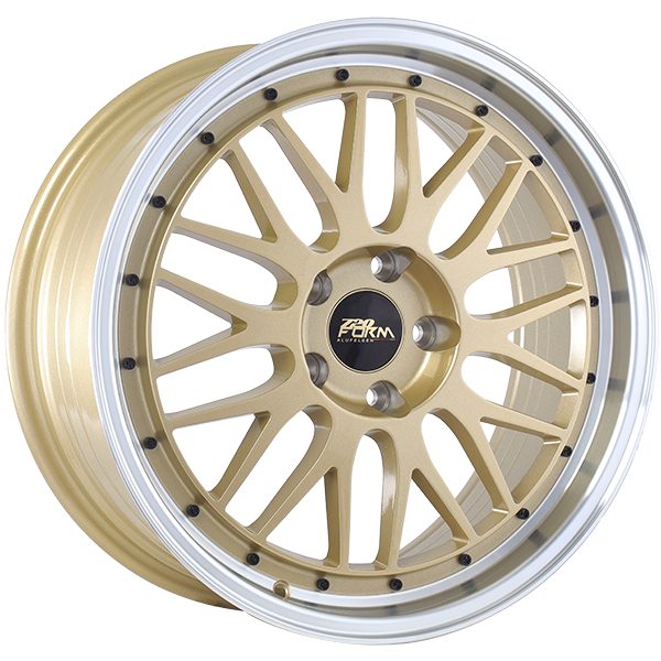 720Form FF14 Gold - Machined Lip 18x8 +35 5x114.3mm 73.1mm