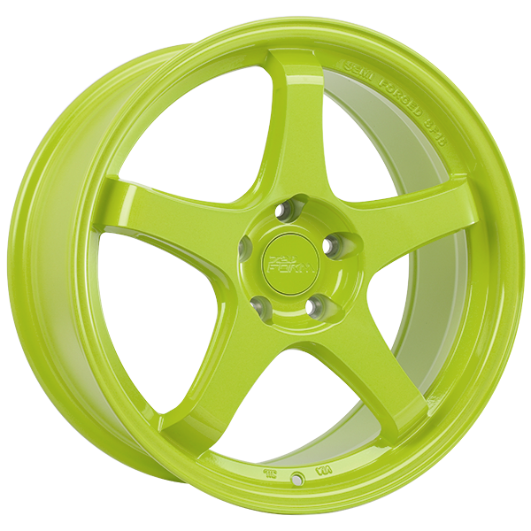 720Form FF6 Lime Green 17x7.5 +35 5x114.3mm 73.1mm