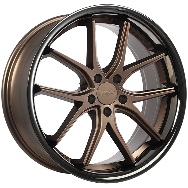 720Form VANQUISH Satin Bronze Face - Black Stainless Lip 20x10.5 +45 5x114.3mm 73.1mm