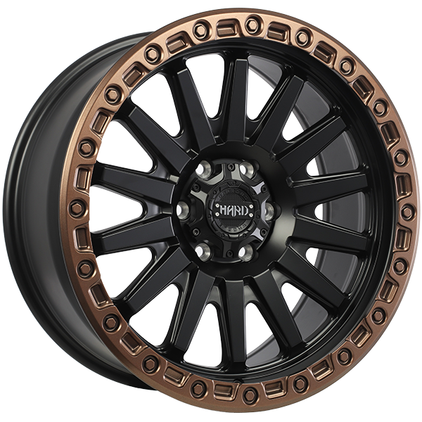 Ruffino HARD BLAZE Satin Black - Satin Bronze Lip 17x9 +15 6x139.7mm 108.1mm