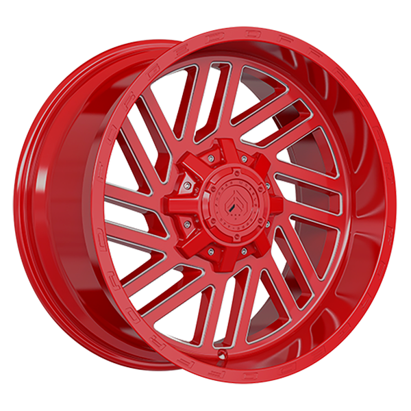 Forged Offroad XR107 Red - Milled Edge 20x10 -12 6x135|6x139.7mm 87.1mm