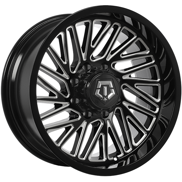 TIS Wheels 553 Gloss Black - Milled Edge 20x10 -12 8x170mm 125.2mm