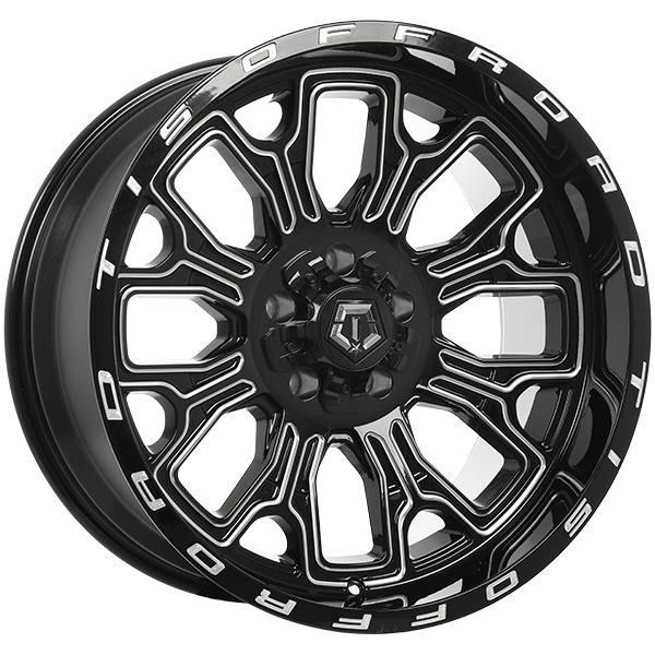 TIS Wheels 560 Gloss Black - Milled Edge 20x10 -19 5x114.3|5x127mm 78.1mm