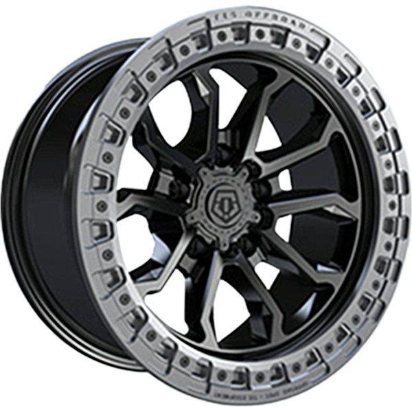 TIS Wheels 556 Satin Black - Anthracite Lip 20x9 +18 6x139.7mm 106.2mm