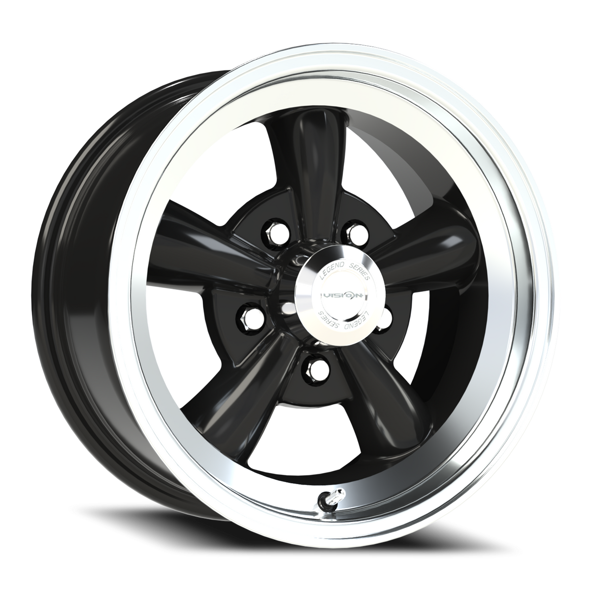 Vision Wheel 141H Gloss Black Machined Lip 15x7 -7 5x120.65mm 83mm - Wheelwiz