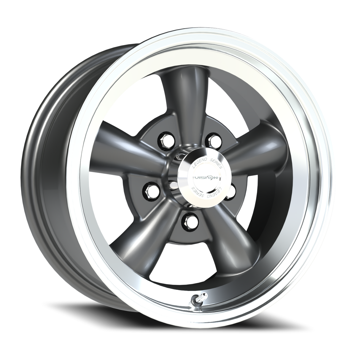 Vision Wheel 141H Gunmetal Machined Lip 15x7 -7 5x120.65mm 83mm - Wheelwiz