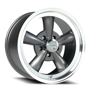 Vision Wheel 141H Gunmetal Machined Lip 17x9 +25 5x114.3mm 83mm - Wheelwiz