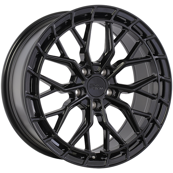 720Form FF19 Gloss Black 19x8.5 +35 5x112mm 66.6mm