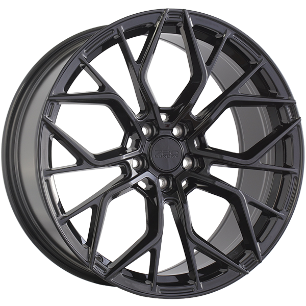 720Form LX4 Gloss Black 20x9 +25 5x112mm 66.6mm