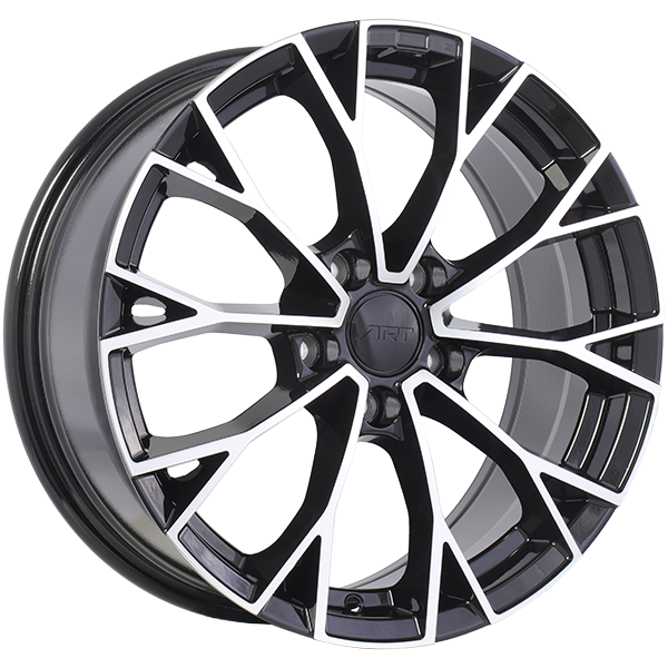 ART Replica REPLICA 382 Gloss Black - Machined Face 17x7.5 +45 5x112mm 57.1mm
