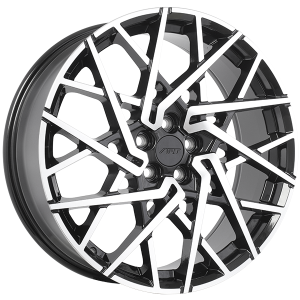 ART Replica REPLICA 389 Gloss Black - Machined Face 20x8 +49 5x108mm 63.4mm
