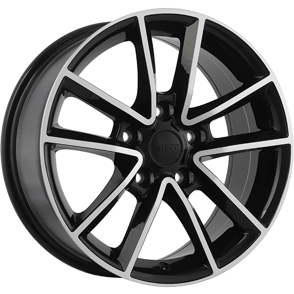 ART Replica REPLICA 48 Gloss Black - Machined Face 17x7.5 +35 5x127mm 71.5mm - Wheelwiz