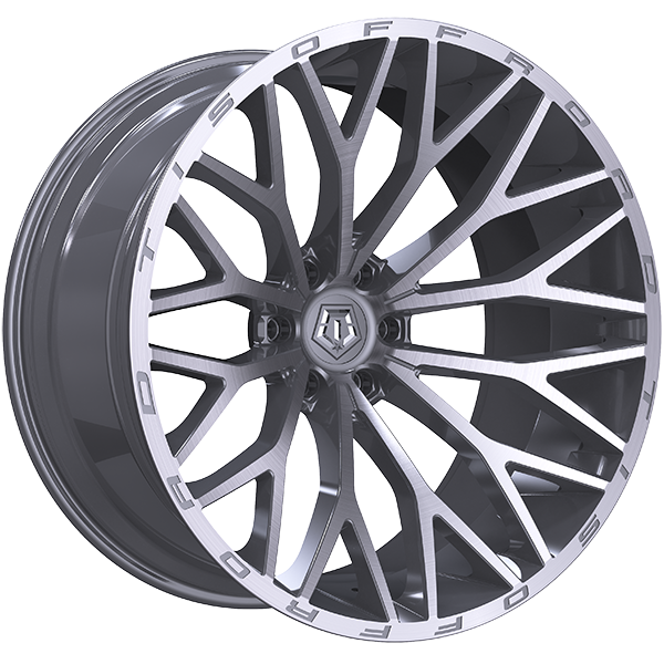 TIS Wheels 566 Silver - Brushed Face 20x10 -24 6x135mm 87.1mm